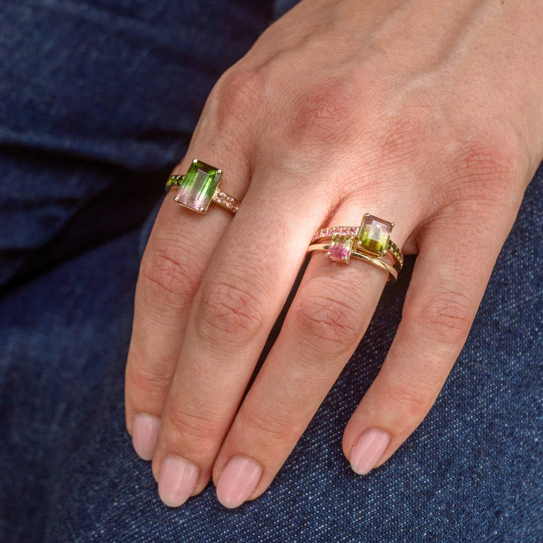 Watermelon Sugar Ring - Medium, Single Row Style