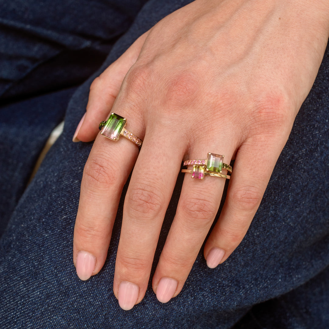 Watermelon Sugar Ring - Medium, Single Row Style