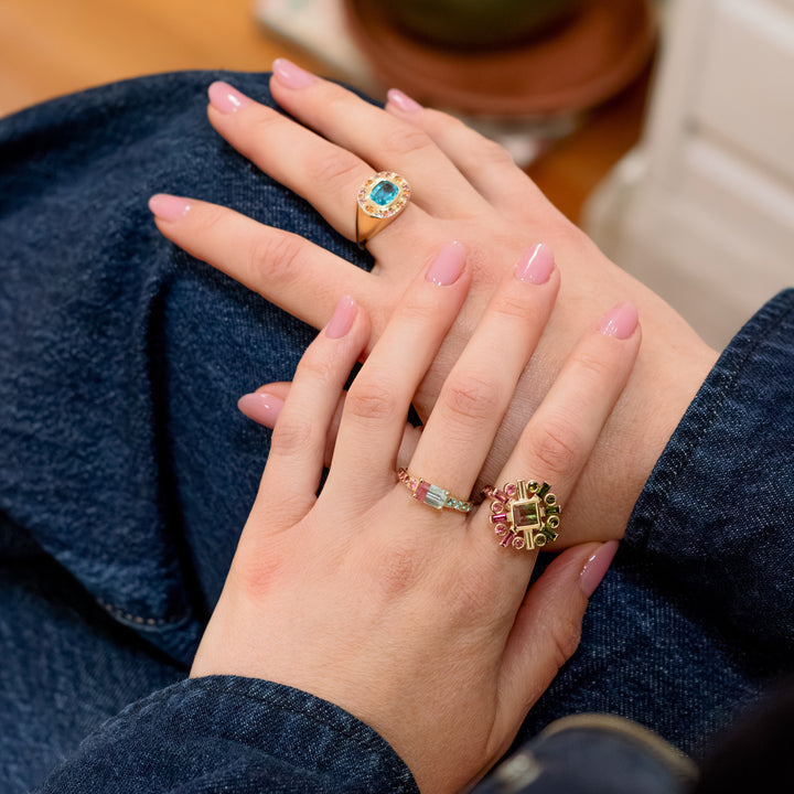 Watermelon Sugar Ring - Horizontal, Single Row Style