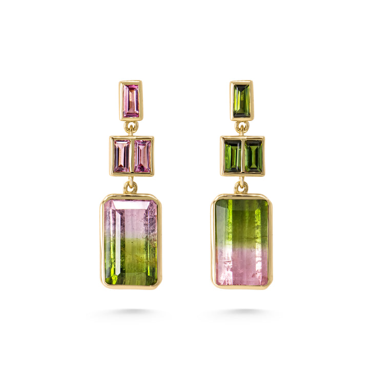 Watermelon Sugar Earrings - Three Tier