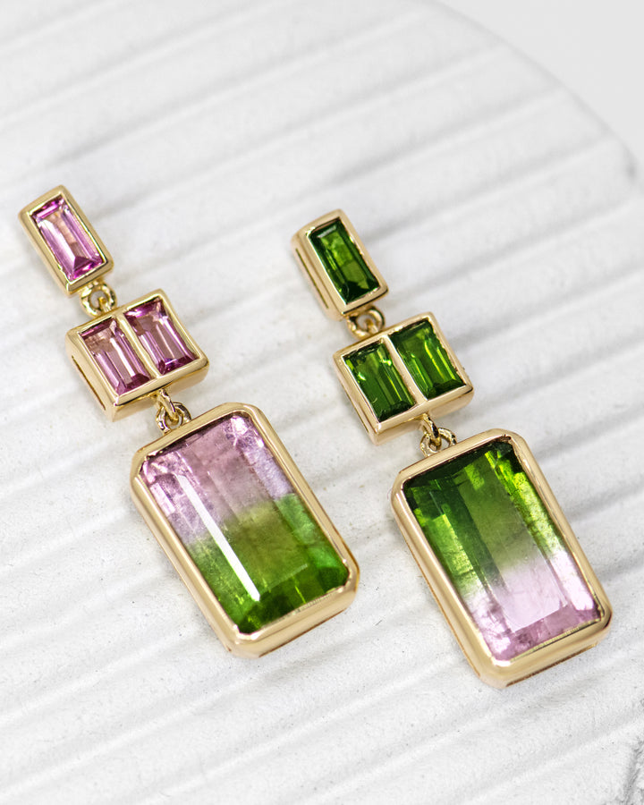 Watermelon Sugar Earrings - Three Tier
