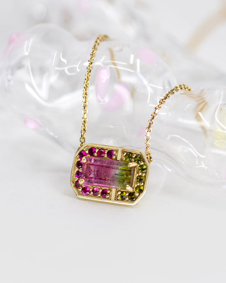 Watermelon Sugar Halo Pendant