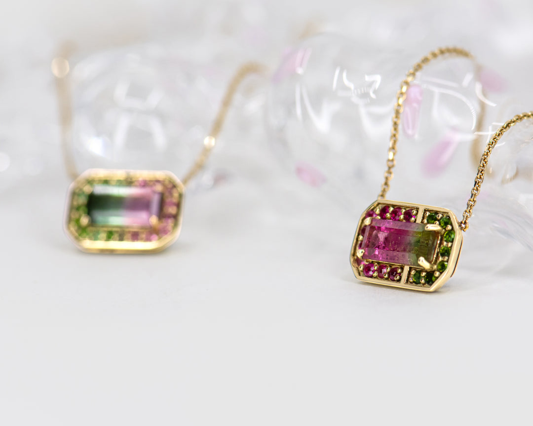 Watermelon Sugar Halo Pendant