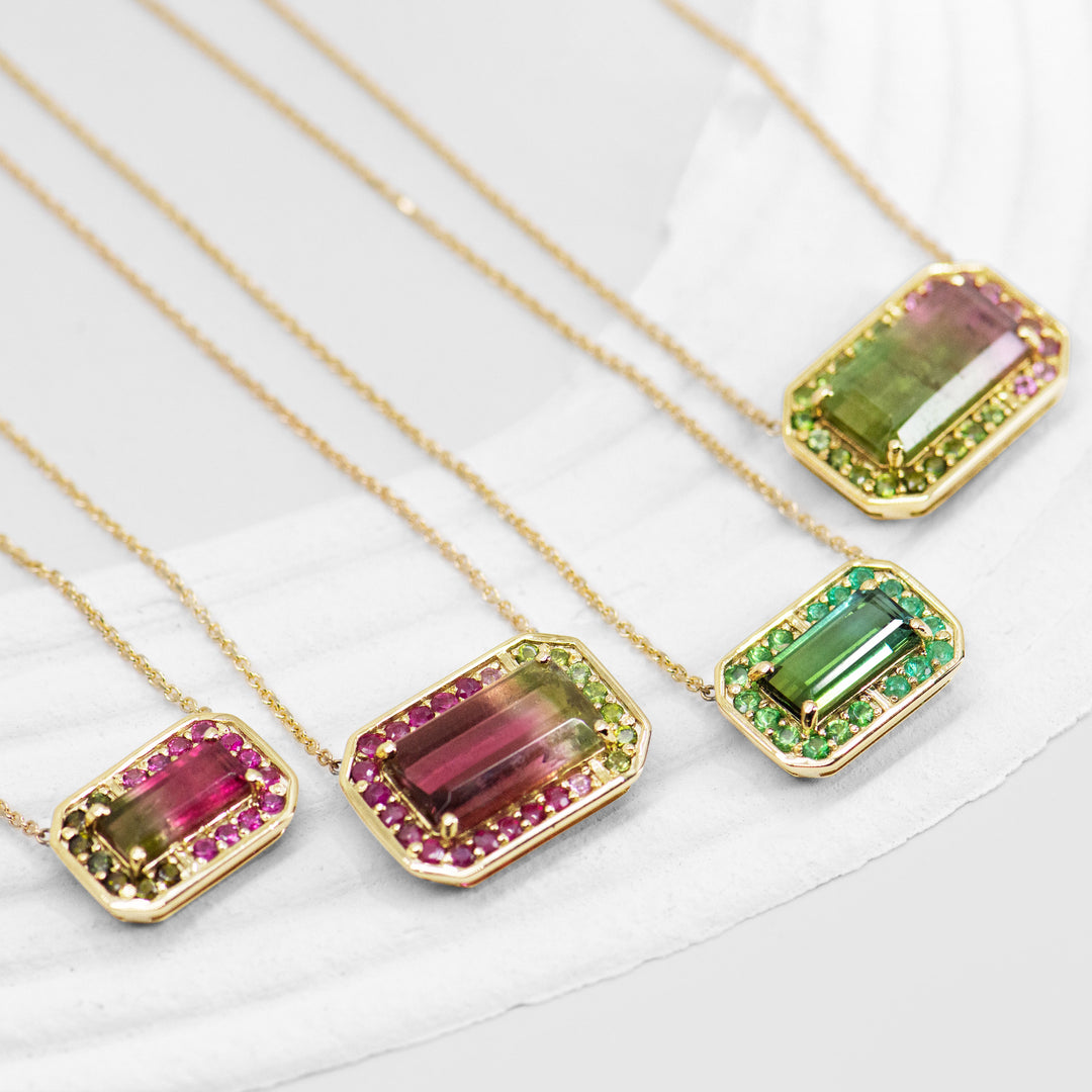 Watermelon Sugar Halo Pendant