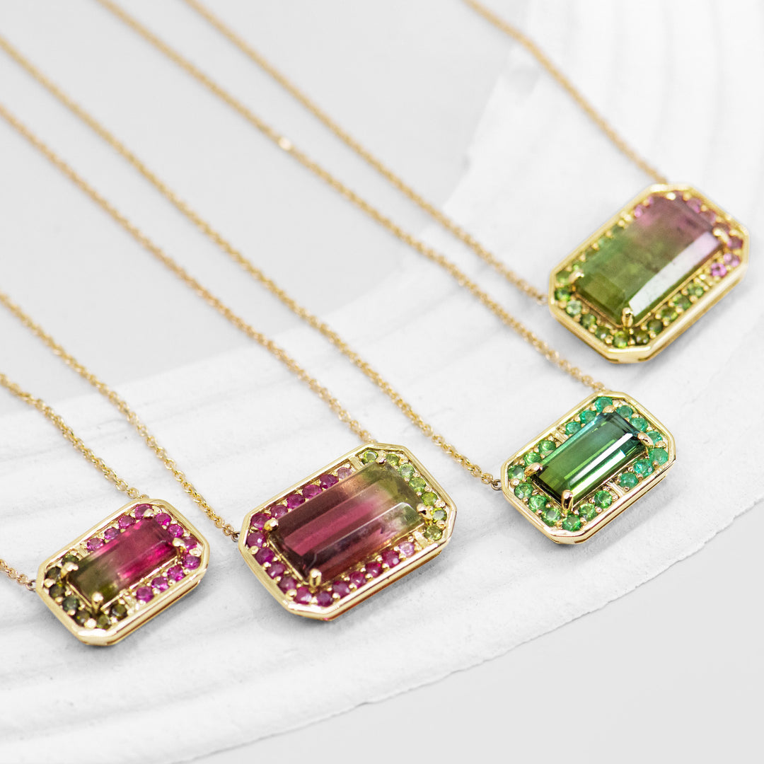 Watermelon Sugar Halo Pendant