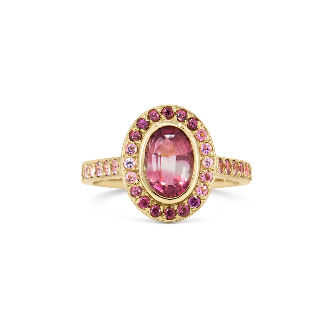 Watermelon Sugar Ring - Oval, Single Row Style