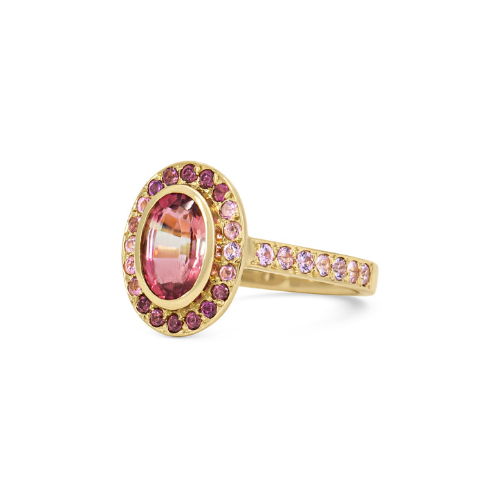 Watermelon Sugar Ring - Oval, Single Row Style