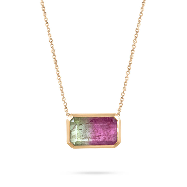 Watermelon Sugar Pendant - Bezel Set