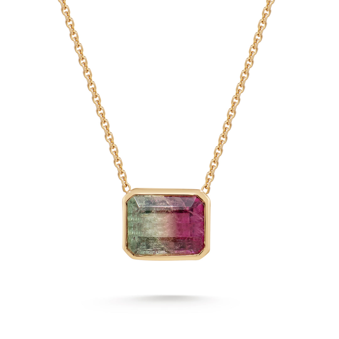 Watermelon Sugar Pendant - Bezel Set