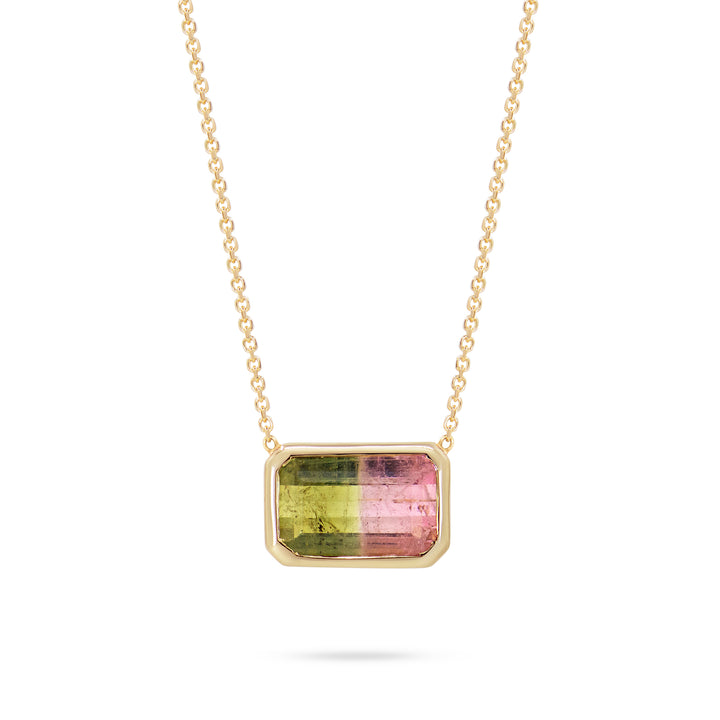 Watermelon Sugar Pendant - Bezel Set