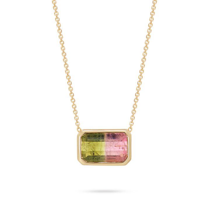 Watermelon Sugar Pendant - Bezel Set