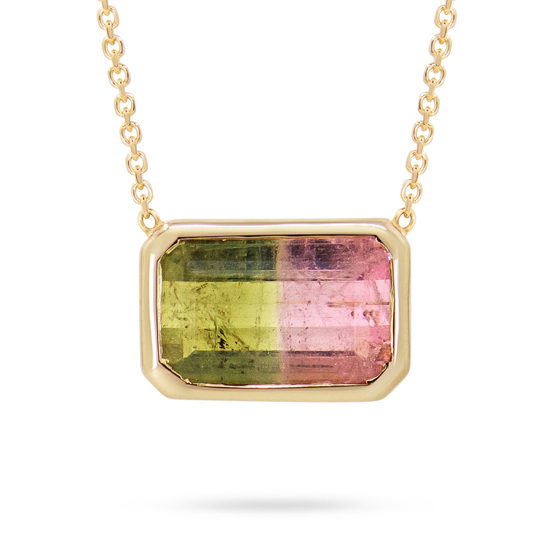 Watermelon Sugar Pendant - Bezel Set