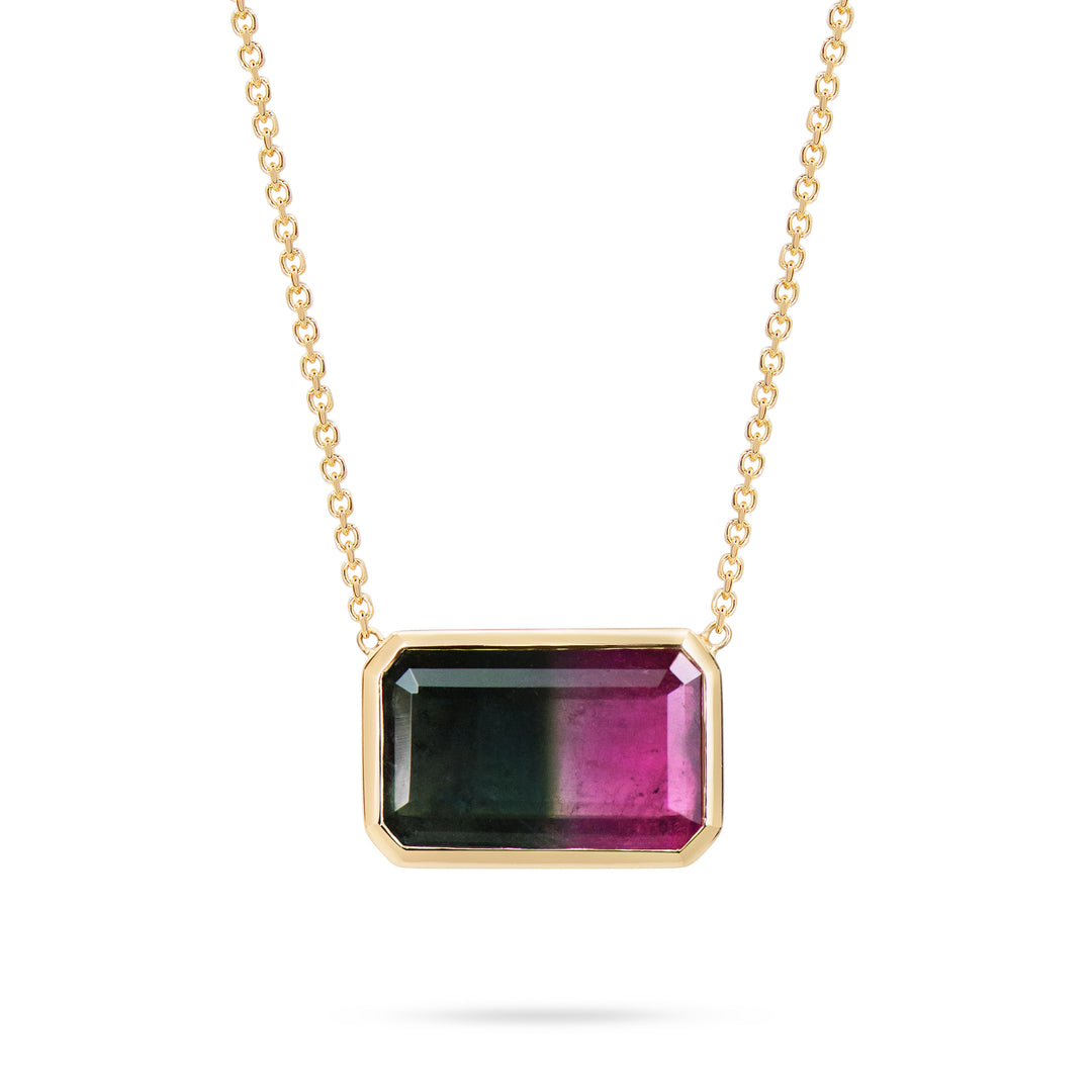 Watermelon Sugar Pendant - Bezel Set