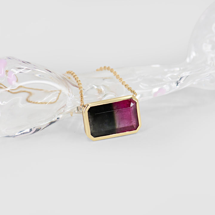Watermelon Sugar Pendant - Bezel Set