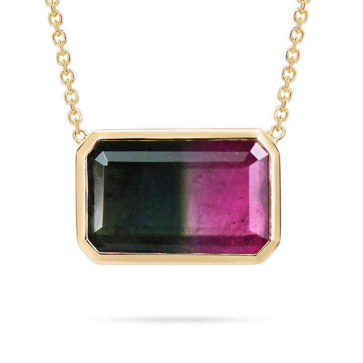 Watermelon Sugar Pendant - Bezel Set