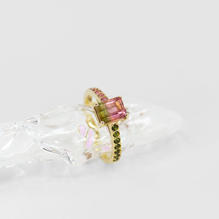 Watermelon Sugar Ring - Small, Single Row Style