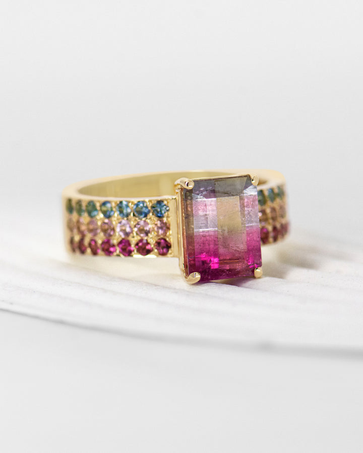 Watermelon Sugar Ring - Triple Row Style