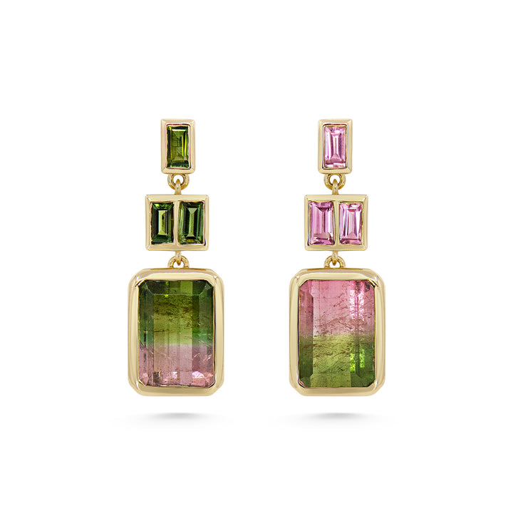 Watermelon Sugar Earrings - Three Tier