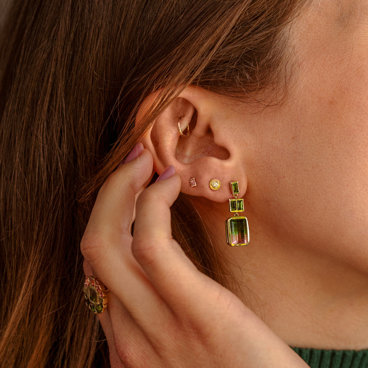 Sunray Diamond Stud