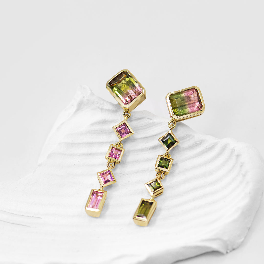 Watermelon Sugar Earrings - Zig Zag