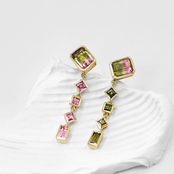 Watermelon Sugar Earrings - Zig Zag