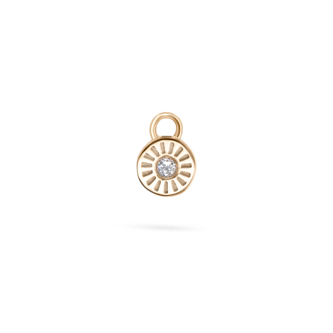 Mini Sunray Charm with Diamond