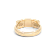 Golden Futures Three Stone Ring