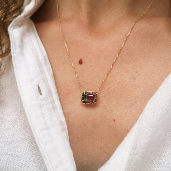 Watermelon Sugar Halo Pendant