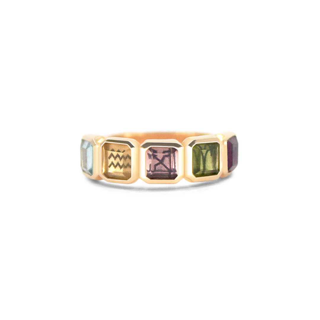 Golden Futures Five Stone Ring