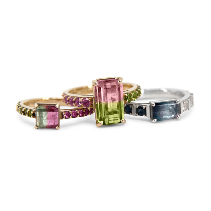 Watermelon Sugar Ring - Small, Single Row Style