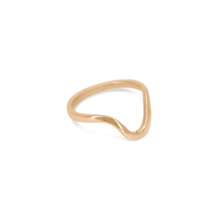 Deeply Curved Wedding Band