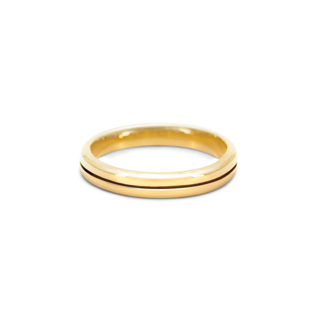 Slim Single Groove Ring